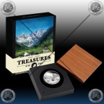 1oz TREASURES OF THE WORLD - EUROPE (LOCKET COIN WITH GARNET) 2013